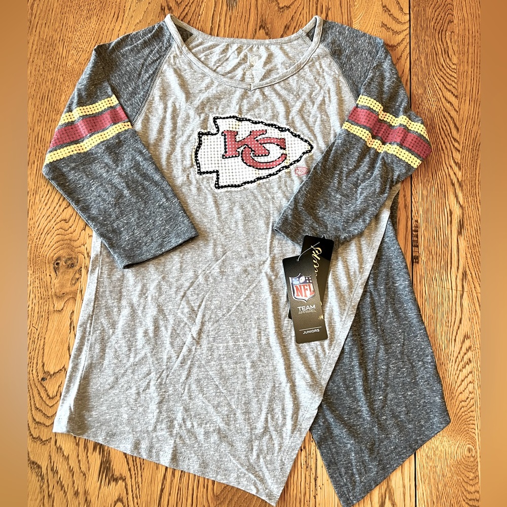 🏈 [KC Chiefs] 3/4 Sleeve Tee